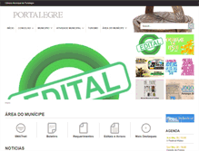 Tablet Screenshot of cm-portalegre.pt